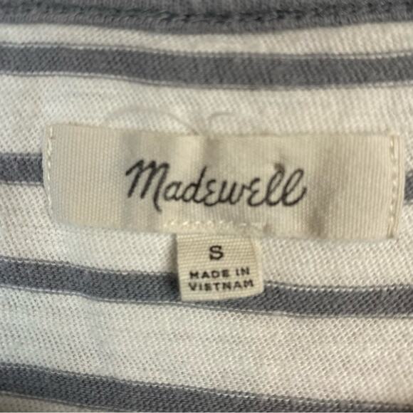 Madewell Forward-Seam Tank Top Gray Stripe Size Small - Picture 7 of 11
